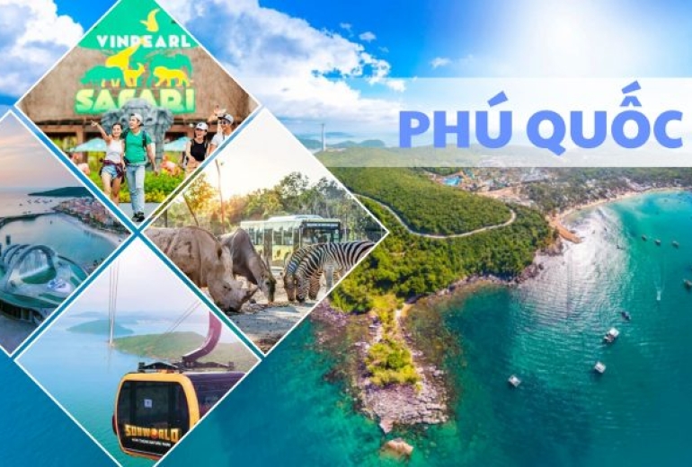 Tour Hà Nội Phú Quốc 4 ngày 3 đêm  - SunSet Sanato - Vinwonder - Check in 3 đảo  